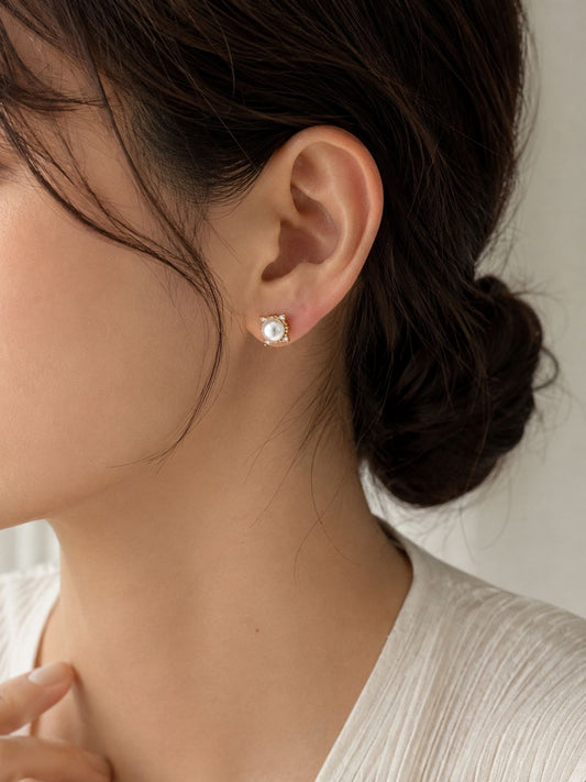 Dazzling Pearl Studs